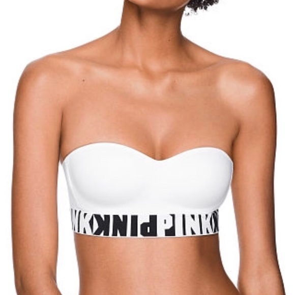 PINK Victoria's Secret Other - 👙🖤 VICTORIA SECRET PINK WHITE STRAPLESS BRA🖤👙